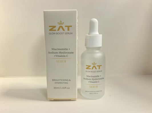 ZAT Glow Boost Serum – Vitamin C + Niacinamide, 30 mL